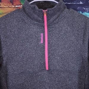 Women's Reebok 3/4 Zip Fleece Pullover / Jacket XS